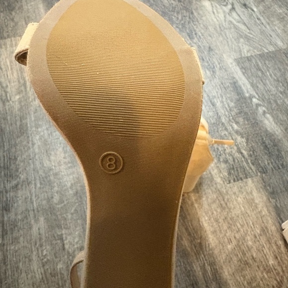 Lulu's Beige Ankle Strap Heels - Picture 4 of 4